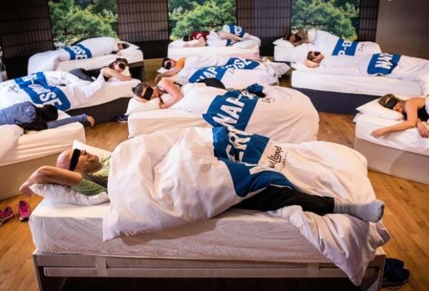 Napercise Exercise classes offering 45 minute naps launches at Napercise Exercise classes offering 45 minute naps launches at