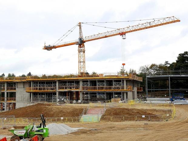 The construction site in Sevenoaks, Kent, where the first &amp;quot;new&amp;quot; grammar school in 50 years has been approved