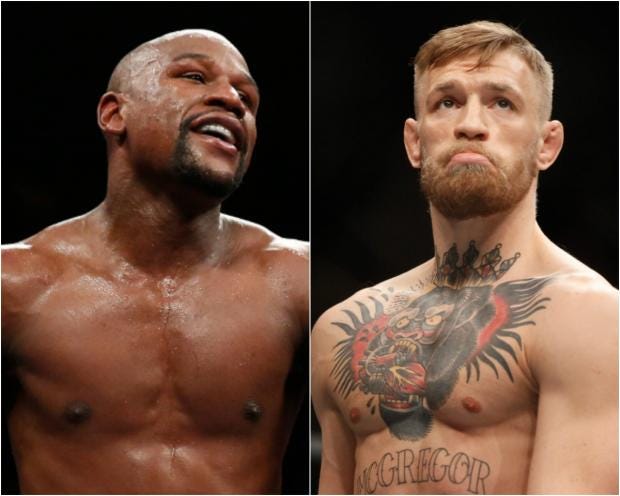 Floyd Mayweather vs Conor McGregor: Boxing and MMA stars ...