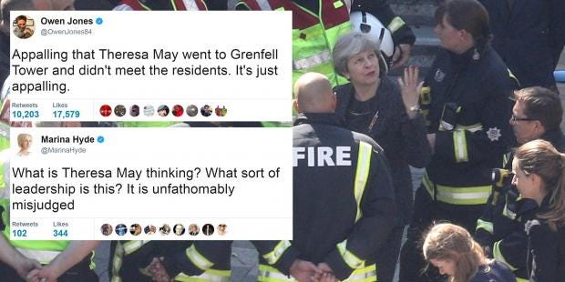 Image result for grenfell theresa may 