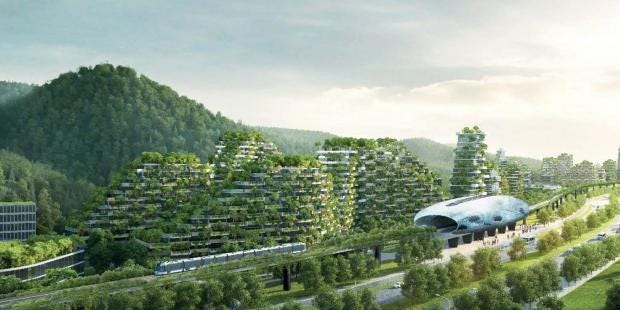 China is building first 'forest city' of 40,000 trees to fight air pollution Stefano-boeri-architetti-liuzhou-forest-city-view-3-3-1920x1066