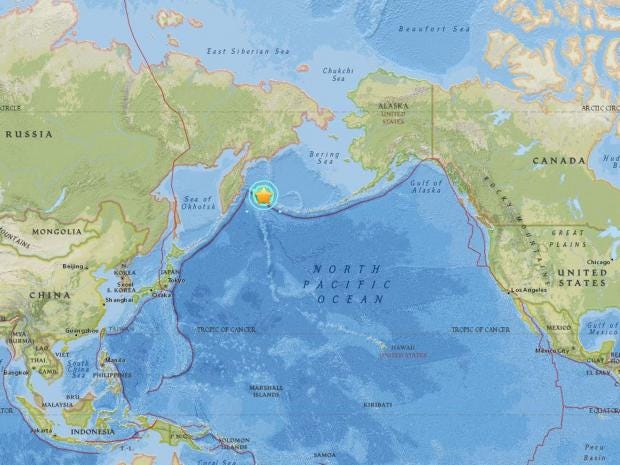 Russia earthquake: Magnitude 7.8 quake off far east ...