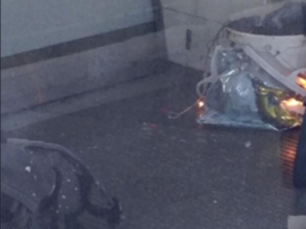 Parsons Green explosion: Wires trailing from burning bucket in Lidl bag pictured after blast on ...