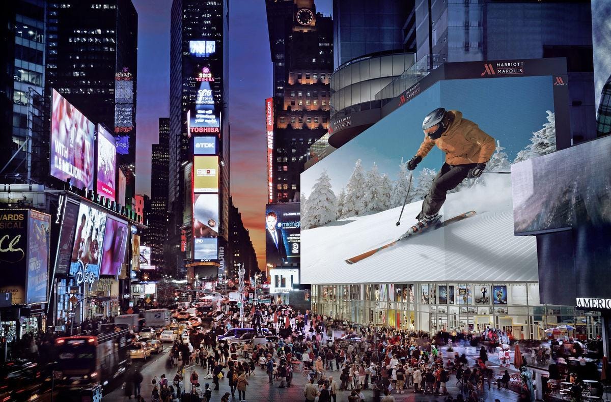 Another view of Times Square digital OOH making waves
