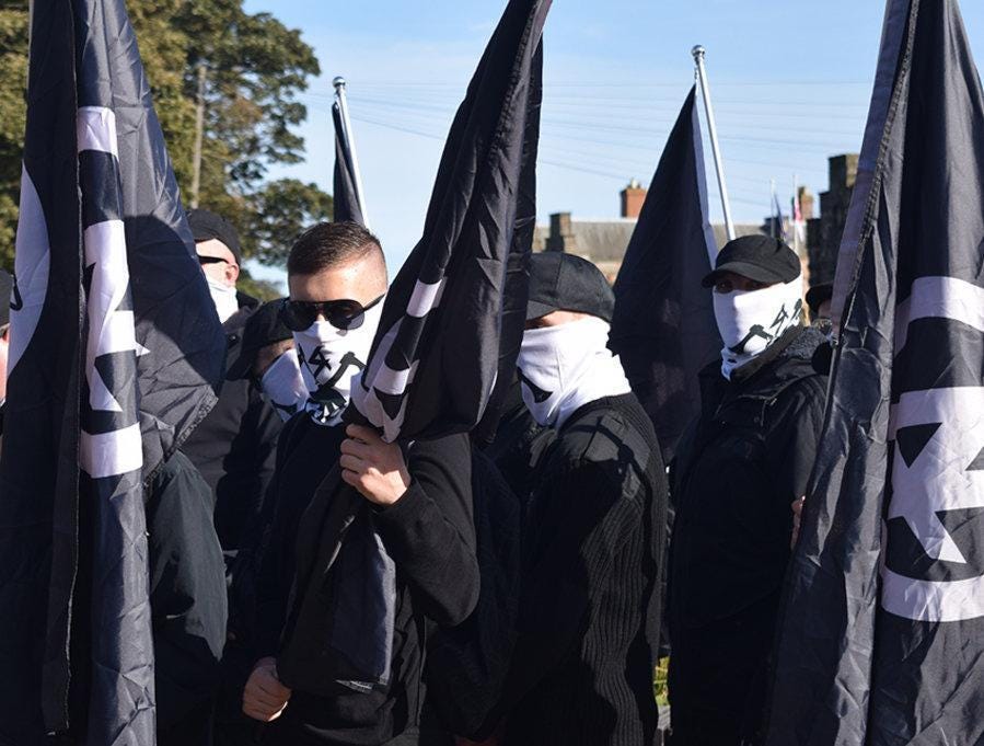 Neo-Nazi arrests: Four alleged members of 'National Action' arrested over terrorism, West Midlands Police reveal Fascist-march-national-action
