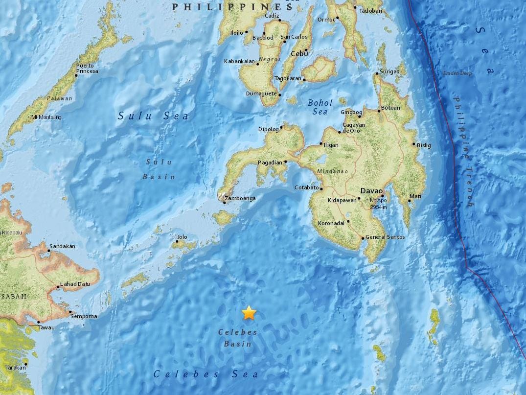 Eartquake epicentre (USGS)