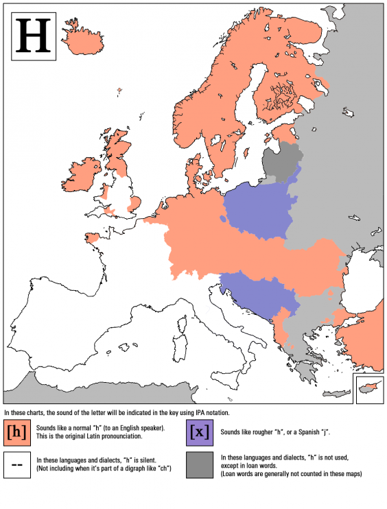 How selected consonants sound around Europe, in 9 maps | indy100