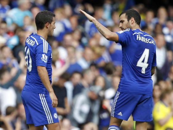 Image result for fabregas and hazard