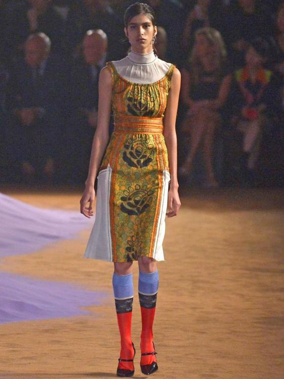 Patchy Prada makes a virtue of showing its stitchwork, Milan Fashion ...