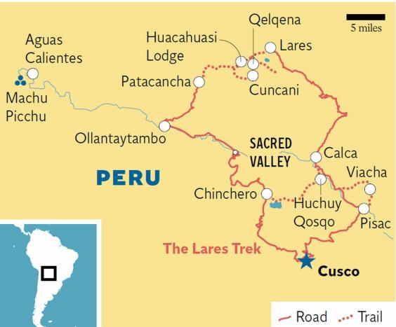 calca peru map