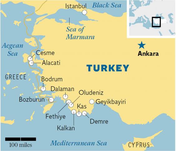 Map Turkey