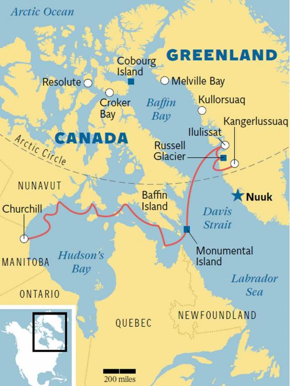 Canada And Greenland Map ARQUIRURGICA