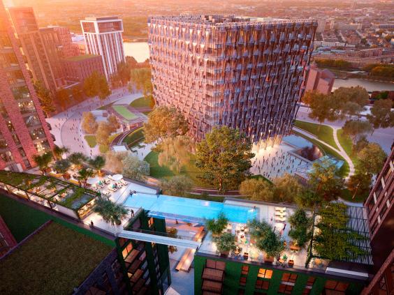 Nine Elms 'sky pool': Luxury London flat owners will be able to swim