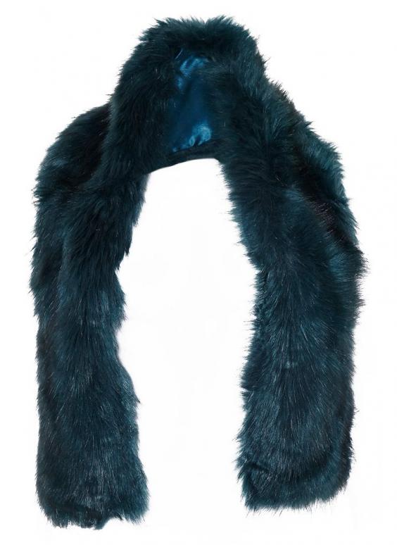 michael kors fur scarf