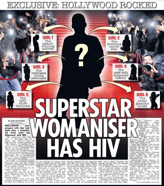 Image result for the sun hiv