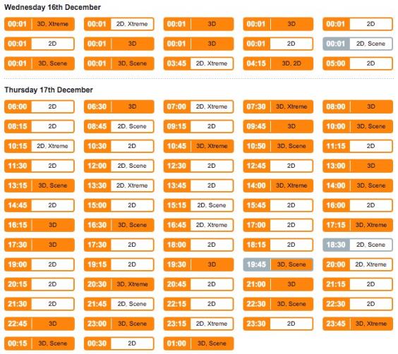 Star Wars: The Force Awakens to be shown 78 times in 24 hours at a Vue ...