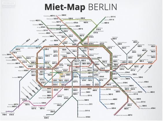 These German rent maps shows just how overpriced London is 