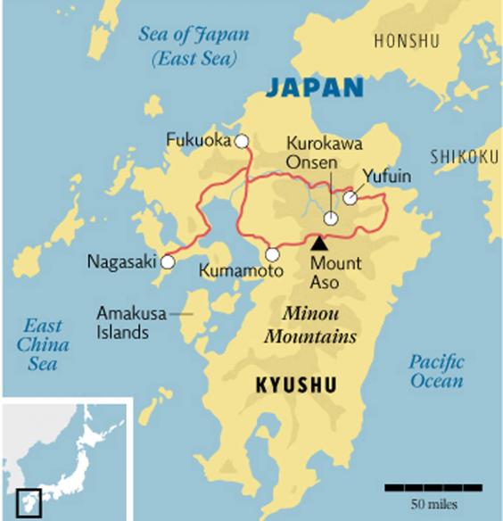 Luxury Train Journey Through Japan S Secret South All Aboard For The   Japan Kyushu Travel MAP 