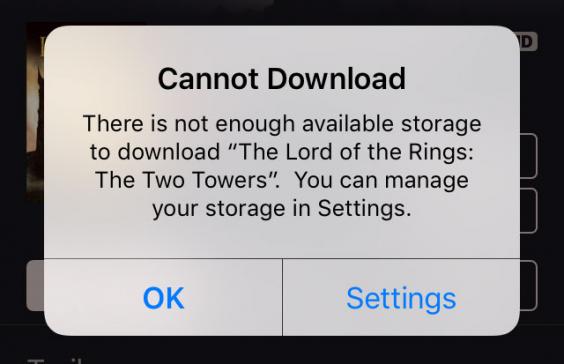 hack to free space on iphone