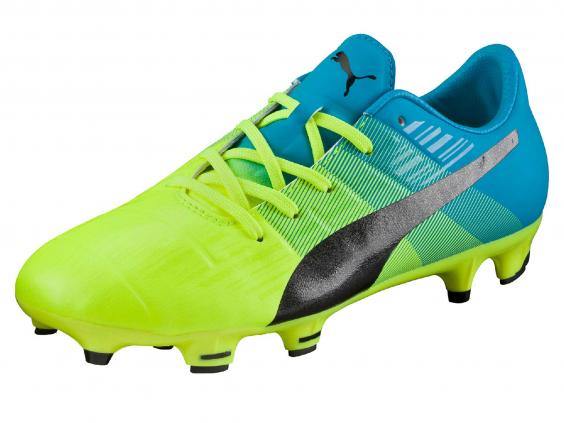 different coloured football boots