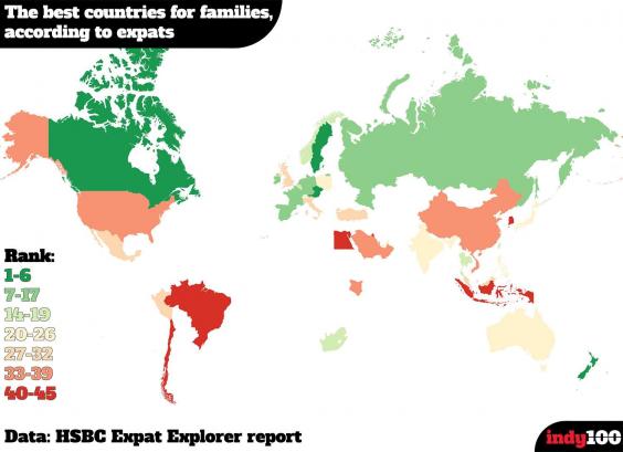 The best and worst countries to raise a family