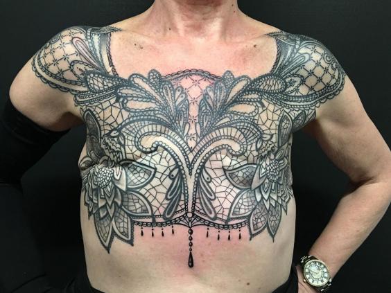 I Ve Regained Control Over My Body Woman Gets Chest Tattoo To Cover Mastectomy Scars The