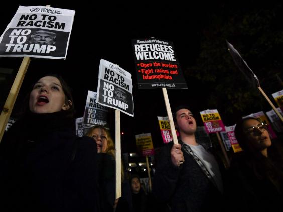 Image result for trump protest in uk