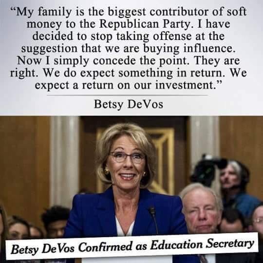 Image result for betsy devos quote