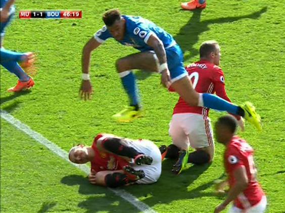 Zlatan Ibrahimovic elbow and Tyrone Mings stamp go ...