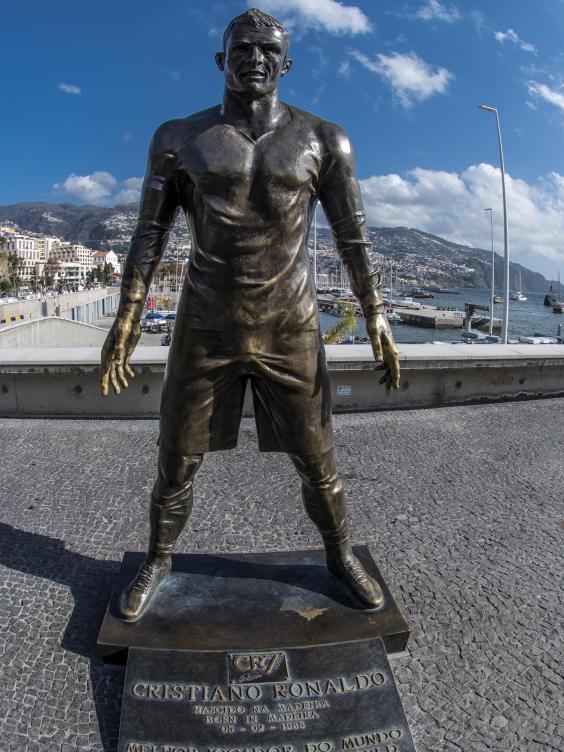 Cristiano Ronaldo Statue Madeira