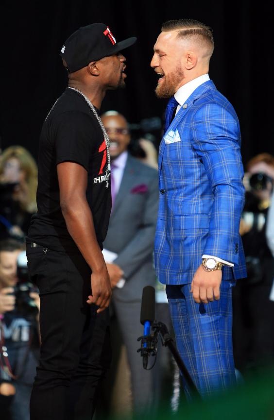 Floyd Mayweather vs Conor McGregor Toronto press ...