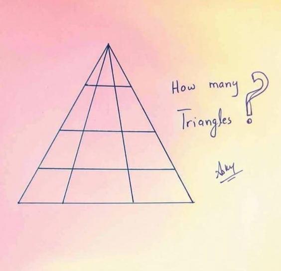 No one can work out how many triangles are in this picture ...