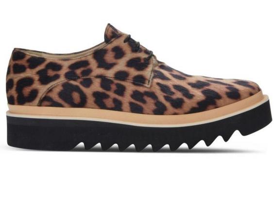 leopard skin brogues