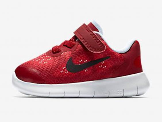 red nike infant trainers