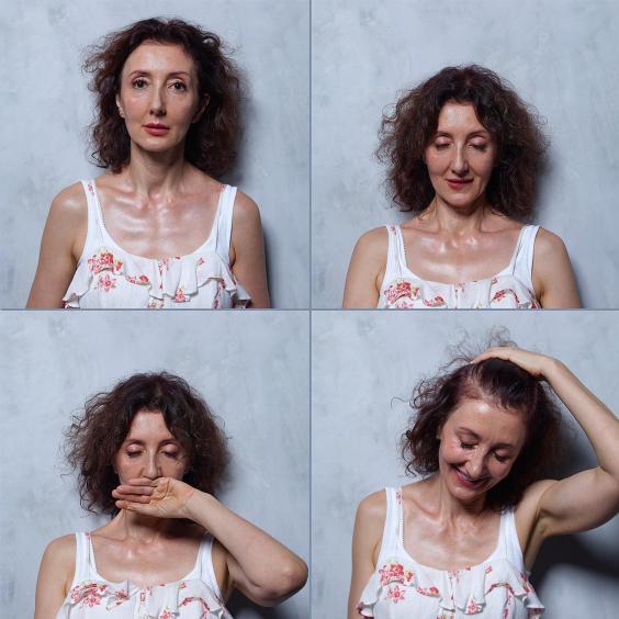 Womens Faces Captured Before During And After Or