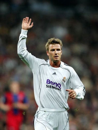 Beckham could be waving goodbye to the Bernabeu, and is yet to win a trophy with Real