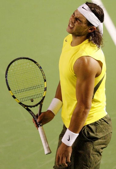 Nadal said the worst of the pain was "in my famous arse"