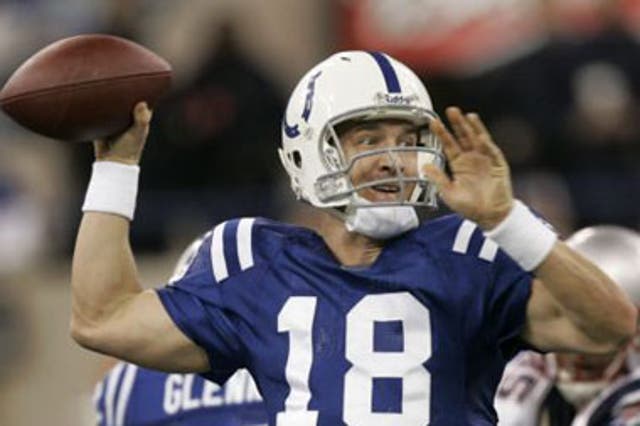 Colts quarterback, Manning, has a history of winning plenty of little games, only to come up short when it really matters