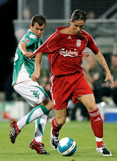 Striker Fernando Torres became Liverpool's record buy when he signed from Atletico Madrid