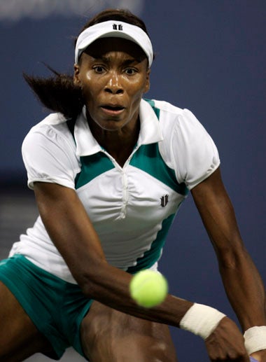 Venus will play Justine Henin in the semi-finals, the player who knocked out her sister Serena
