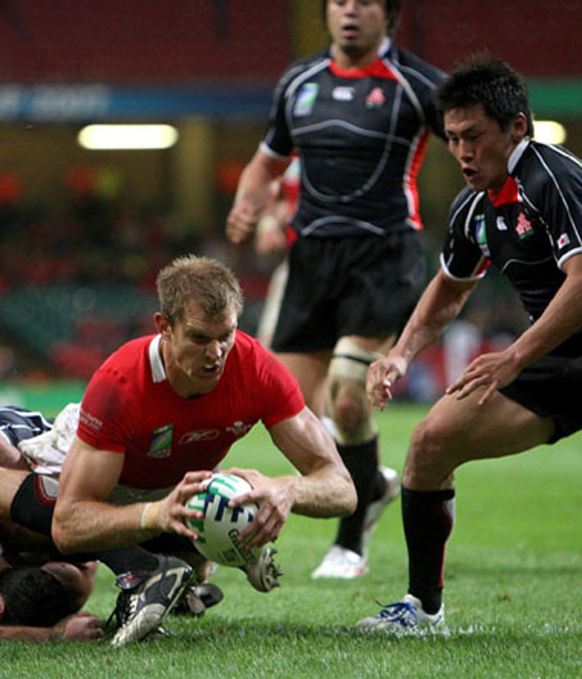 ラグビー2007 WORLD CUP ウェールズ Wales vs Japan - Summary - Rugby World Cup 2007 - 20 Sep