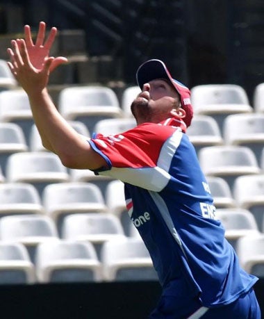 Harmison in training at Lord's