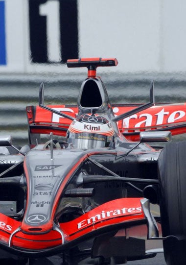 Raikkonen secured his second consecutive pole position