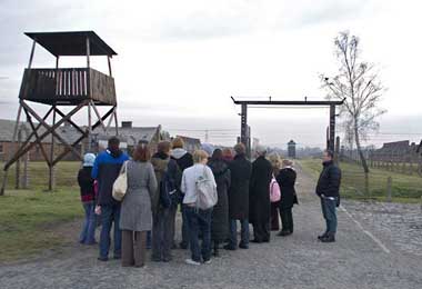 The Auschwitz concentration camp in Poland