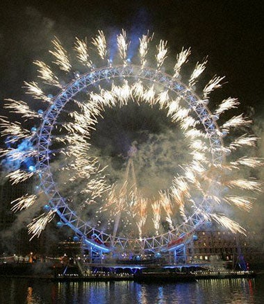 London sees in the new year despite a Tube strike