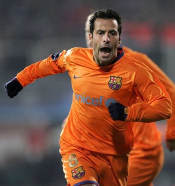 Giuly opened the scoring in a game Barca had to win