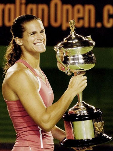 Mauresmo's win came seven years after her first and only other Grand Slam final