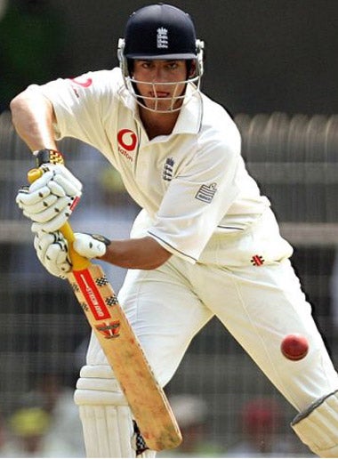 Alastair Cook scored a cultured 60 on his debut for England