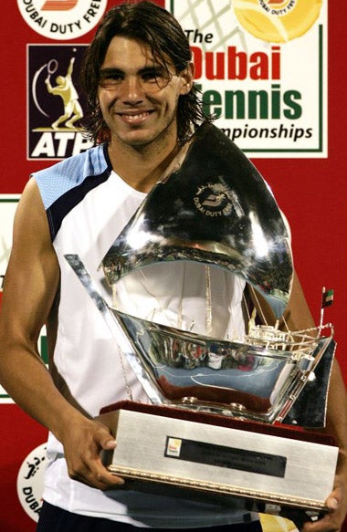 Nadal beat world No 1 Roger Federer 2-6 6-4 6-4 in Dubai