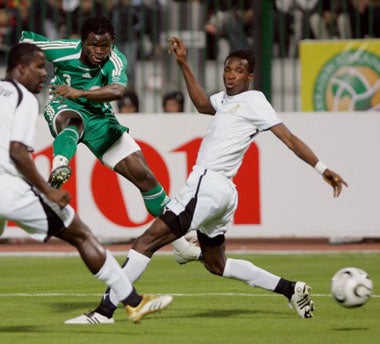 Ismaila Taye-Taiwo scores Nigeria's winner against Ghana